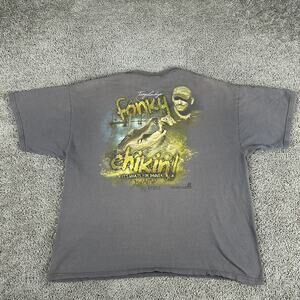 Swamp People Shirt Mens 2XL Brown Yellow Troy Landry Fonky Chikin History